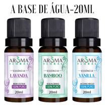 Kit 3 Essências Para Aromatizador e Difusor Elétrico a Base de Água Escolha seus Aromas l Aroma Floral