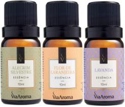 Kit 3 Essências Via Aroma - Aromatizador Aromaterapia 10ml Maça, Vanilla, Lavanda, Cerejeira, Bamboo Kit 3 Essências Via Aroma - Aromatizador Aromaterapia 10ml Maça, Vanilla, Lavanda, Cerejeira, Bamboo