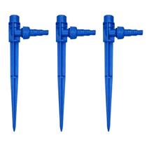 kit 3 Estaca Haste 30cm Azul Para Aspersor Rosca interna 1/2