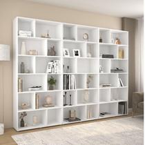 Kit 3 Estantes para Livros 204,2x180cm Xangai Branco