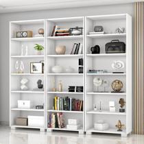 Kit 3 Estantes para Livros 5 Prateleiras 188cmx181,5cm Office Kit 3 Estantes para Livros 5 Prateleiras 188cmx181,5cm Office