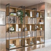 Kit 3 Estantes para Livros Industrial 7 Prateleiras 200cmx216cm Office Kit 3 Estantes para Livros Industrial 7 Prateleiras 200cmx216cm Office