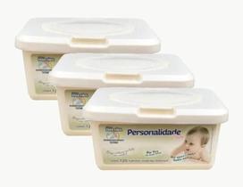Kit 3 Estojo Toalhinhas Umedecidas 120 Unidades - Personalidade Kit 3 Estojo Toalhinhas Umedecidas 120 Unidades - Personalidade