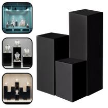 Kit 3 Expositor Cubos Tablado Vitrine Loja Fotos MDF Kit 3 Expositor Cubos Tablado Vitrine Loja Fotos MDF