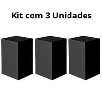 Kit 3 Expositor Tablado Cubo Para Foto Vitrines 30x20x20cm MDF