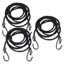Kit 3 Extensor Corda Elástico 2,0M Gancho de Ferro Amarrar Carga Bagageiro Moto Lona Camping Kit 3 Extensor Corda Elástico 2,0M Gancho de Ferro Amarrar Carga Bagageiro Moto Lona Camping