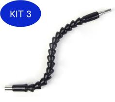 Kit 3 Extensor Porta Bit Flexível Parafusadeiras Menor Preço