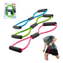 Kit 3 Extensores Elástico em Oito Leve Médio e Forte LIVEUP