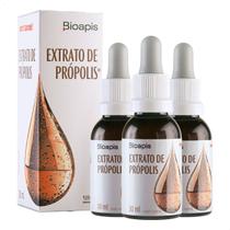Kit 3 Extrato de Própolis Marrom 30ml - Minamel
