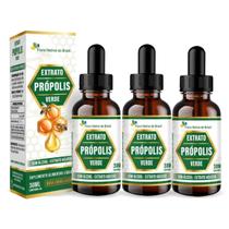 Kit 3 Extrato de Própolis Verde Aquoso 30ml Flora Nativa