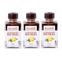Kit 3 Extrato Natural de Baunilha Bombay 30ml