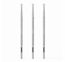 KIT 3 Extrator Cureta para Cravos Ao Inox 14.0 cm Ponta Dupla KIT 3 Extrator Cureta para Cravos Ao Inox 14.0 cm Ponta Dupla