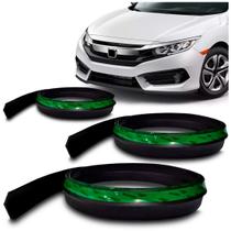 Kit 3 Ez Lip Spoiler Esportivo Protetor Universal Flexível Kit 3 Ez Lip Spoiler Esportivo Protetor Universal Flexível