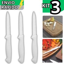 Kit 3 Faca Em Inox N3,5 Para Cortar Legumes Descascar Frutas E Legumes Cortes Preciso