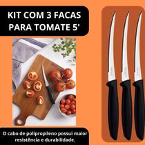 Kit 3 Facas para Tomate 5 Tramontina Plenus Kit 3 Facas para Tomate 5 Tramontina Plenus