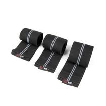 Kit 3 Faixas Elástica Hip Band Won Moderado Resistência Preto Exercícios Funcional Pilates Yoga Academia Treino