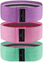 Kit 3 Faixas Elásticas 3 Intensidades Tensões Exercício Hip Resistance Bands Fisioterapia Thera Band