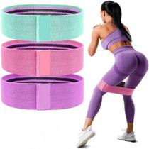 Kit 3 Faixas Elásticas De Exercício Hip Resistance Bands Kit 3 Faixas Elásticas De Exercício Hip Resistance Bands