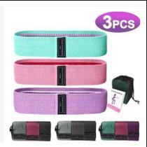 Kit 3 Faixas Elásticas De Exercício Hip Resistance Bands
