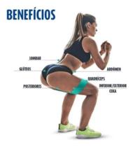 Kit 3 Faixas Elásticas De Exercício Hip Resistance Bands