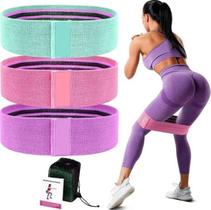 Kit 3 Faixas Elasticas De Exercicio Hip Resistance Bands Kit 3 Faixas Elasticas De Exercicio Hip Resistance Bands