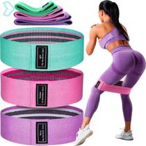 Kit 3 Faixas Elásticas Hip Band Mini Para Treinos Exercício Academia Yoga Pilates Funcional Premium Kit 3 Faixas Elásticas Hip Band Mini Para Treinos Exercício Academia Yoga Pilates Funcional Premium