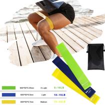 kit 3 Faixas Elásticas Para Treino de Exercício Super Bands mini band Academia Extensor Elástico