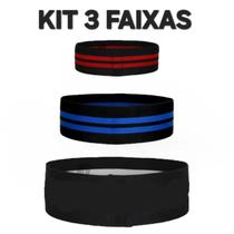 Kit 3 FAIXAS Ultra Band Hip elástica Intensidade Leve Médio e Forte.