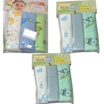 Kit 3 Faixas Umbilicais 100 Algodão Flanelado para Bebês Conforto e Proteção. Faixa de Umbigo