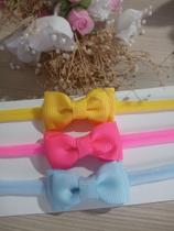 Kit 3 Faixinhas RN com laço gravatinha duplo Kit 3 Faixinhas RN com laço gravatinha duplo