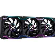 Kit 3 fan 120mm sem fio fortrek twister unifan argb preto 86941