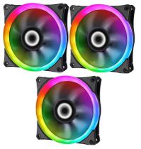 Kit 3 Fan Cooler Argb Gmx-12rainbow-sb Gamemax