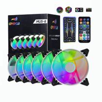 Kit 3 Fan Cooler RGB 120mm Controladora + Controle Remoto Ventoinha Desktop Gabinete PC Gamer Kit 3 Fan Cooler RGB 120mm Controladora + Controle Remoto Ventoinha Desktop Gabinete PC Gamer