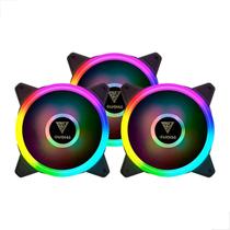 Kit 3 Fan Gamdias Aeolus M2-1203 Lite RGB 120mm Preto Kit 3 Fan Gamdias Aeolus M2-1203 Lite RGB 120mm Preto