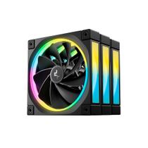 Kit 3 Fans DeepCool FL12R ARGB 120mm Reverse Blade Preto Kit 3 Fans DeepCool FL12R ARGB 120mm Reverse Blade Preto
