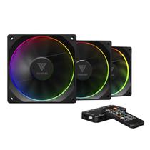 Kit 3 Fans Gamdias Aeolus M3 1203R ARGB 120mm Com Controladora Preto - Aeolus M3-1203R6