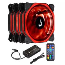 Kit 3 fans gamer rise mode aura 6p rgb 12v 120mm - rm-au-02-rgb