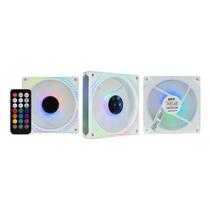 Kit 3 Fans K-mex Aauw Argb Rainbow Infinity3d Sem Fita Led