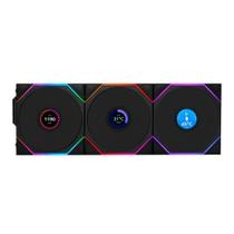 Kit 3 Fans Lian Li Uni Fan Tl Wireless Lcd 120 Argb Preto Kit 3 Fans Lian Li Uni Fan Tl Wireless Lcd 120 Argb Preto