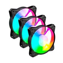 Kit 3 Fans RGB Auto Eurus 120mm Clanm 1100RPM