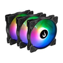 Kit 3 Fans Rise Mode X Argb 5v 120mm