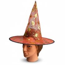 Kit 3 fantasias Chapéu De Bruxa preto com estampa caveira