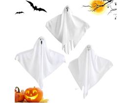 Kit 3 Fantasmas De Pendura Decoração Enfeite Festa Halloween