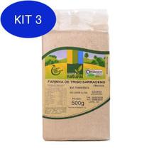 Kit 3 Farinha De Trigo Sarraceno Orgânico Coopernatural 500G