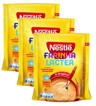 kit 3 Farinha Láctea Original Nestlé Pacote 160g