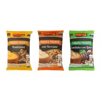 Kit 3 Farofa de Mandioca Temperada 250g 3 Sabores Delícia Kit 3 Farofa de Mandioca Temperada 250g 3 Sabores Delícia