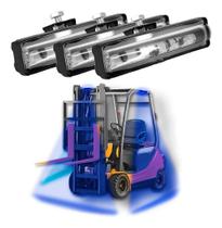 Kit 3 Farol Barra Led Blue Zone 20w Empilhadeira Universal
