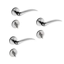 Kit 3 Fechaduras Banheiro Classic Cromado Acet 691-80b Pado