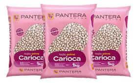 Kit 3 Feijão Carioca Pantera Prime Sem Glúten 3 Kg Kit 3 Feijão Carioca Pantera Prime Sem Glúten 3 Kg