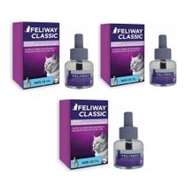 Kit 3 Feliway Classic Refil Ceva 48ml